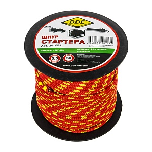 Шнур стартера на катушке DDE бухта 3,5мм 30м