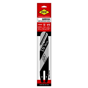 Шина пилы цепной сварная DDE 16"/ 40 см 3/8"-1,6-60 зв